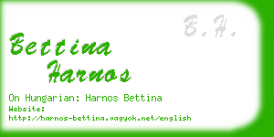 bettina harnos business card